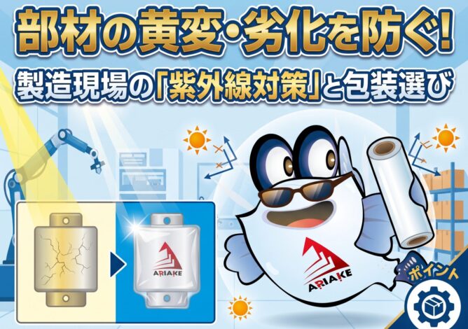 部材の黄変・劣化を防ぐ！製造現場の「紫外線対策」と包装選び｜パッケージ・ラボ